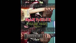 Iron Maiden | Aces High Intro | Both guitars with tabs