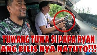 Natakot si papa ryan | unang pagsasanay sa 4 wheels at pagbili ng pasalubong kay aya at mama ryan