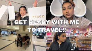 GET READY WITH ME FOR TRAVEL || (no boarding!)