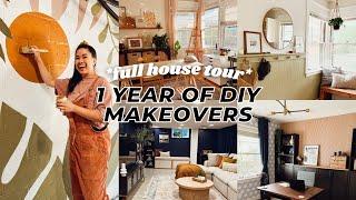 DIY RENOVATION UPDATED HOUSE TOUR! | HOW MUCH DID I SPEND? 1 Year of Before & After Transformations
