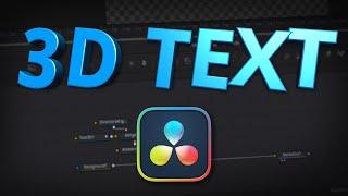 3D Text Effect In Davinci Resolve