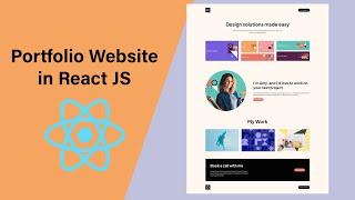 Responsive Portfolio Website in React JS