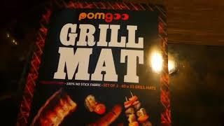 Pomgoo Set of 2 Grill Mats- Non-stick & Reusable- FDA Approved