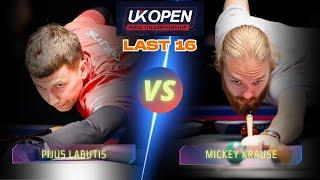 PIJUS LABUTIS VS MICKEY KRAUSE | LAST 16 | 2025 UK OPEN POOL CHAMPIONSHIP #billiards  #highlights