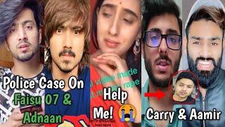 FIR Against Adnaan 07 & Faisu 07? Sameeksha Sud Emotional, Aamir Siddiqui Carryminati, Jannat Zubair