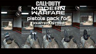 counter strike source: best cod mw pistols pack android/pc