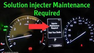 Solution || How to Reset injecter Maintenance Required || Lexus All model