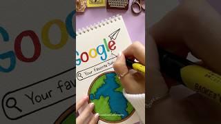 Creative Google-Inspired Front Page Design   #shorts #nhuandaocalligraphy #frontpage