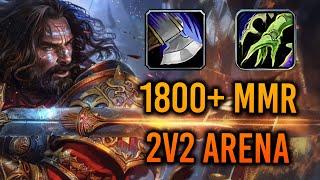 1800+ MMR Arms Warrior / Resto Shaman 2v2 Arena - WoW Cataclysm Classic PvP