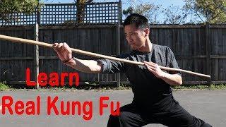 Shaolin Kung Fu Wushu Basic Bo Staff Training Session 1