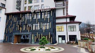 ПОВНИЙ ОГЛЯД ГОТЕЛЮ MORVA Premium SPA Resort в Яремче, Карпати: територія, харчування, інтер'єр