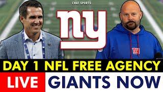 NY Giants 2025 NFL Free Agency LIVE - Day 1: Giants Rumors & News On Aaron Rodgers, Russell Wilson