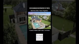 Home + Business Site Together! No HOA 1.8 Acres in Prosper TX 22 Covered Parking Spots