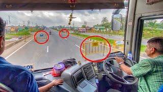 EXTREMELY HIGHSPEED & SKILLED SCANIA BUS DRIVING At NH 19 | VOLVO BUS Driving