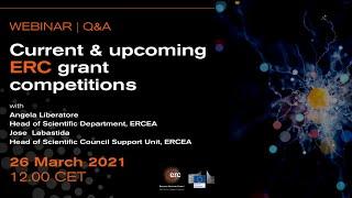 Webinar - ERC grant competitions