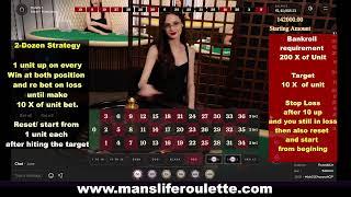 Roulette WIN tricks doe  2- Dozen and Bets Progression.. Low risk strategy