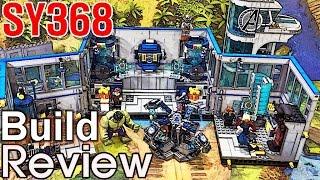 sy 어벤져스 타워 슈퍼히어로 연구소 조립 과정 리뷰 Lego knockoff avengers tower lab build review