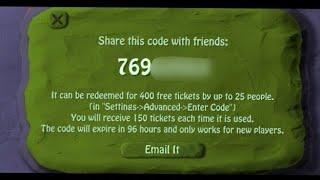 NEW Bomb Squad 400 tickets Code FREE ||BOMB SQUAD||