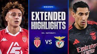 Monaco vs. Benfica: Extended Highlights | UCL League Phase MD 5 | CBS Sports Golazo