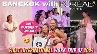 My FIRST INTERNATIONAL WORK trip of 2024! Bangkok with L’Oreal Paris | #TravelWSar