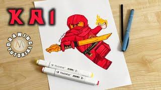 How to draw Ninjago Dragons Rising Kai / Ninjago Dragons Rising / Kai ninjago