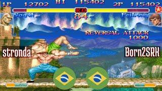 @ssf2xjr1: stronda (BR) vs Born2SRK (BR) [Super Street Fighter II X GMC ssf2x ssf2 Fightcade] Apr 19