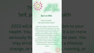 Year 2023, If you are born in 1986