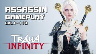 Traha Infinity - Assassin lvl 1~110 Gameplay - Android on PC - Mobile - F2P - KR