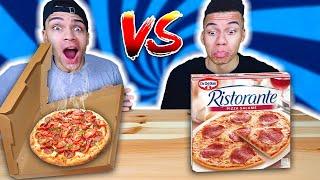 BESTELLTES ESSEN VS TIEFKÜHL ESSEN CHALLENGE !!! | Kelvin und Marvin