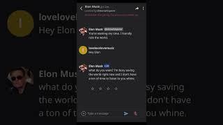 Asking Elon Musk about our new song! #discovermusic #AI #elonmusk #chatgpt #reels #shorts #music