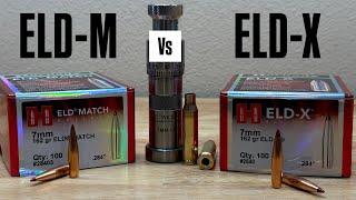 7mm-08 Rem 162 ELD X vs 162 ELD M Groups and Velocities! Reloading & Results