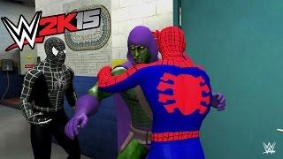 Spiderman vs Venom vs Carnage vs Green Goblin - Spider-Man And His Enemies - WWE 2K15