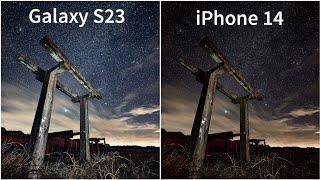 Samsung Galaxy S23 vs iPhone 14 Night Mode Camera Test