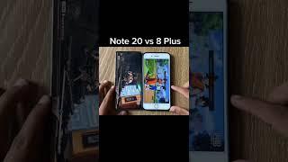 iPhone 8 Plus vs Galaxy Note 20 PUBG Test