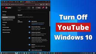 How to Turn Off YouTube Notifications in Windows 10