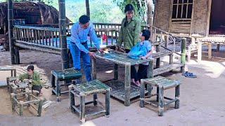 A single mother designs a bamboo dining table, to the surprise of a kind man