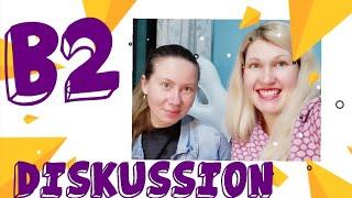 Diskussion telc Deutsch B2, mündlich B2 Prüfung "Gesund durchs Lachen"?