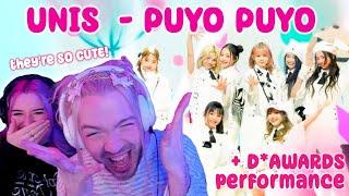 COUPLE REACTS TO UNIS (유니스) Puyo Puyo (UP Ultra People cover) + D*AWARDS