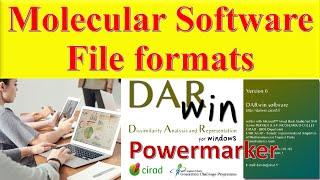 Molecular data file formats for Darwin and Power Marker Softwares #Population #Genetic