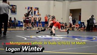 Logan Winter  Montgomery Catholic 1st Match
