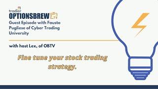 OptionsBrewTV with Fausto Pugliese of Cyber Trading University-The Value of Stock Order Flow