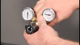 Hook up gas and set gas flow on your MIG / Wire Feed Welder -   QUICK TIPS BASIC MIG WELDING