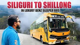 SILIGURI to SHILLONG in BENZ Sleeper Bus | NETWORK Dream Bus | Laitlum Canyon Tour