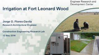 Irrigation at Fort Leonard Wood