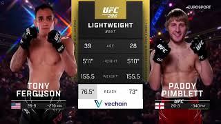 Tony Ferguson vs Paddy Pimblett MMA Full Fight 2024 | UFC 296 Lightweight Bout