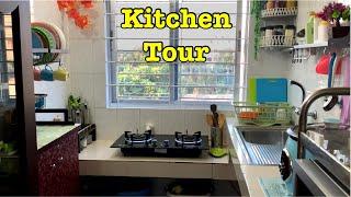 Kitchen Tour || Bangladeshi Small Kitchen Organization Ideas 2023 || Simple Kitchen Decoration Ideas