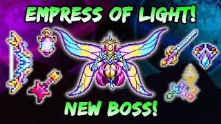 NEW Empress of Light BOSS! Terraria Journey's End 1.4 - Boss Drops! New Weapons and Accessories!