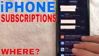   How To Check App Subscriptions On iPhone 