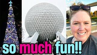 FIRST TIME at Epcot!Vlogmas Day 12