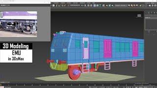 Model An EMU Locomotive Like A Pro | Step-By- Step 3dsmax Tutorial